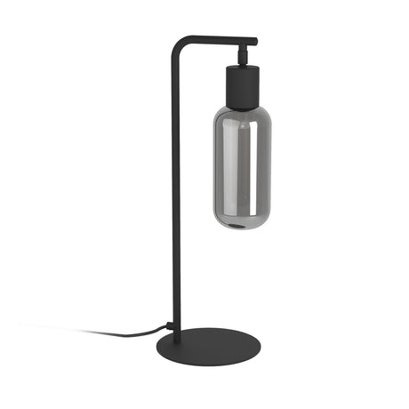 Eglo EU Maione Black Steel & Glass Modern Table Lamp