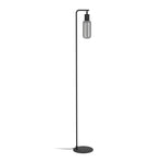 Eglo EU Maione Black Steel & Glass Modern Floor Lamp
