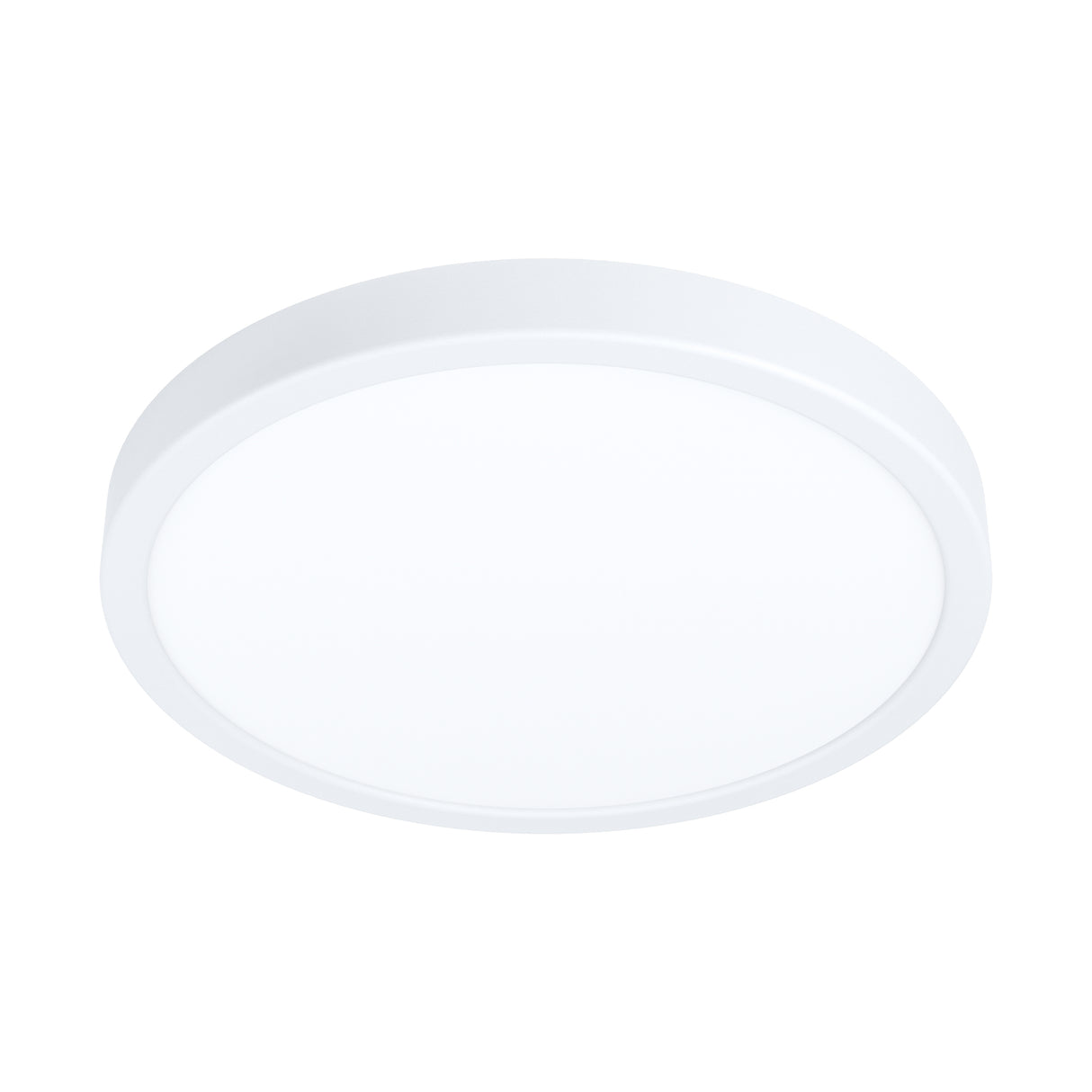 Eglo EU FUEVA?5 Surface?Mounted LED Ceiling Light – White Steel, Round, Motion Sensor, Warm White, Indoor Lighting