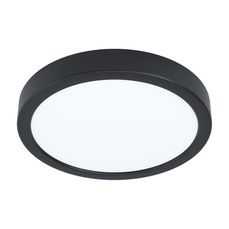 Eglo EU FUEVA?5 LED Surface?Mounted Light – Black Steel, Warm White, Motion Sensor Ceiling Light, Indoor Lighting