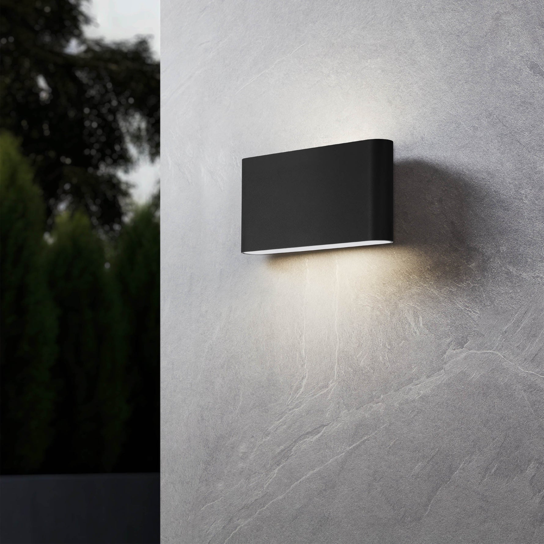 Eglo EU Helsinki Outdoor Pedestal Light Auburn with Motion Sensor