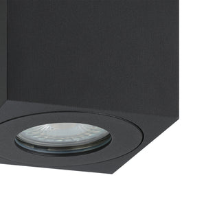 Eglo EU Torrecola Black Metal Rectangular Outdoor Ceiling Light