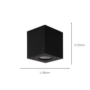 Eglo EU Torrecola Black Metal Rectangular Outdoor Ceiling Light