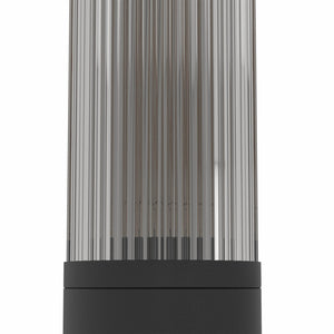 Eglo EU Salle Aluminum & Plastic Black Outdoor Pedestal Light