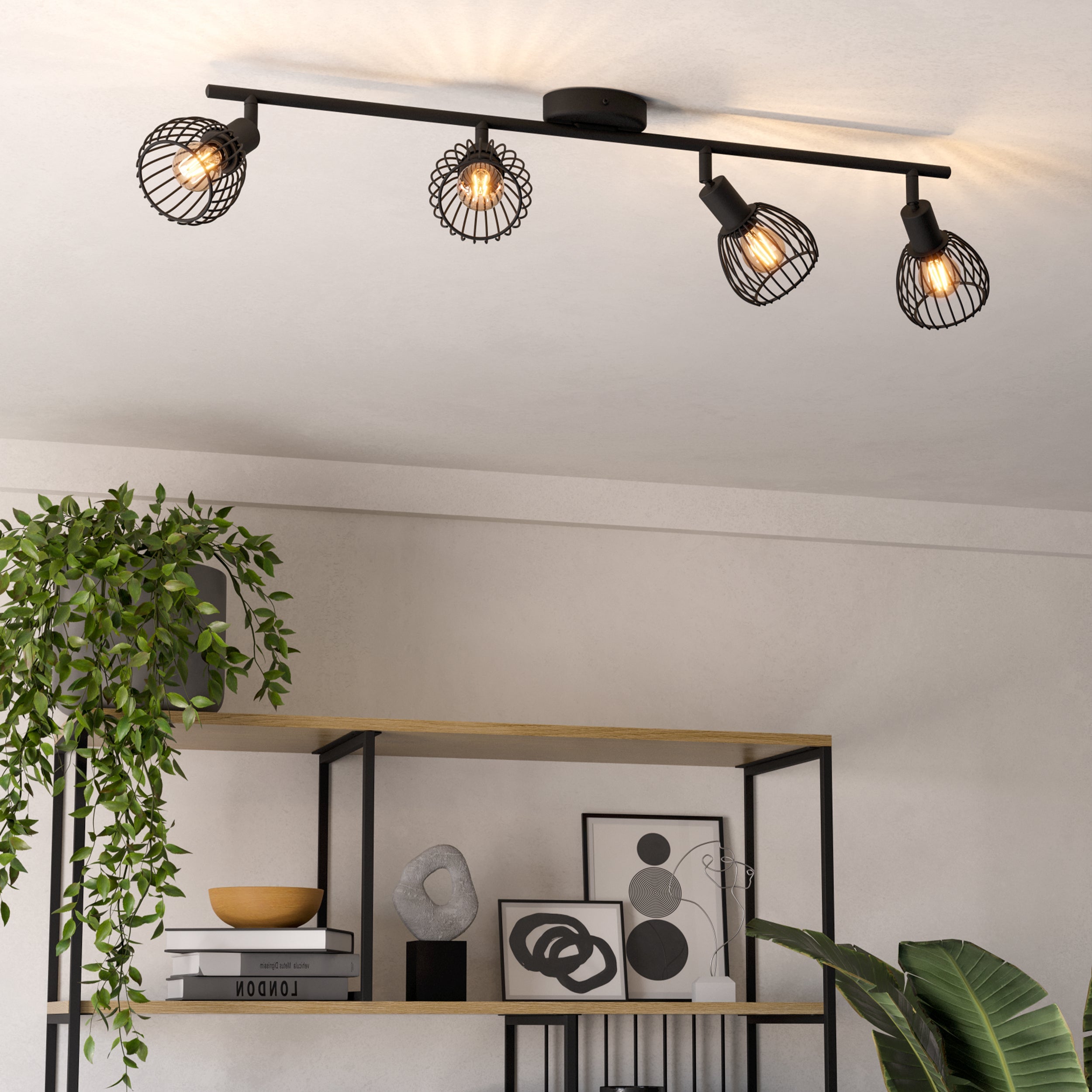 Eglo EU Callow Black 3 light Pendant