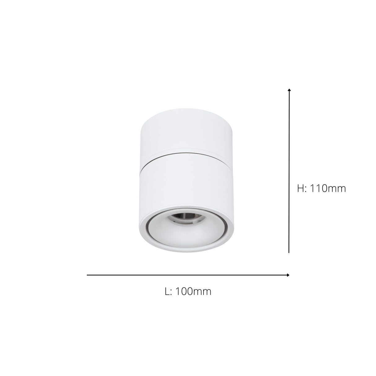 Eglo EU BOHOYO LED Spot Light – White Aluminium, 1000?lm, Warm White, Indoor Surface Spotlight