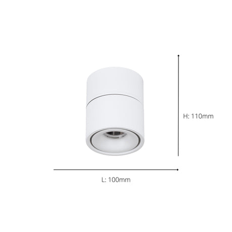 Eglo EU BOHOYO LED Spot Light – White Aluminium, 1000?lm, Warm White, Indoor Surface Spotlight