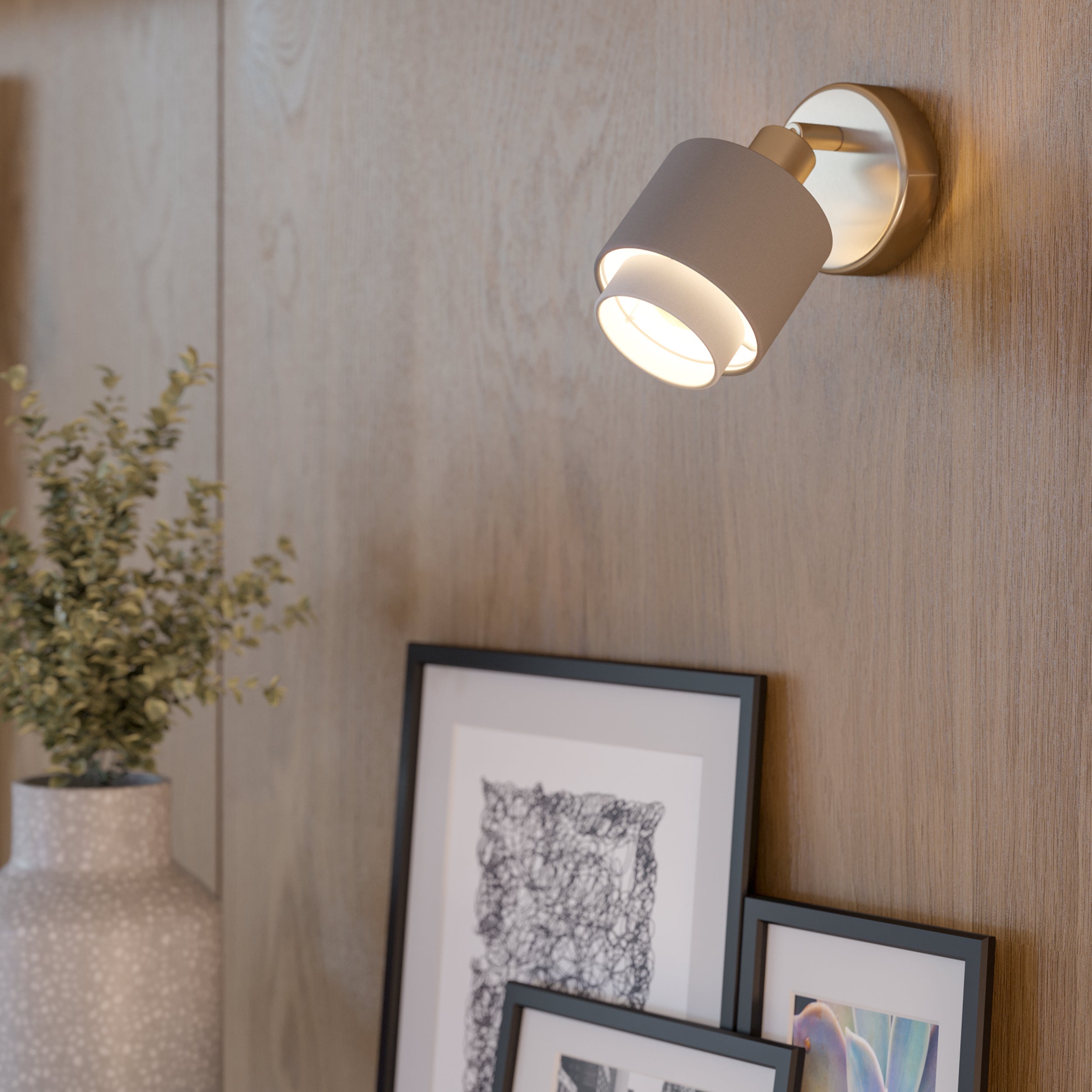 Eglo EU Fueva 6 Black LED Round Recessed Ceiling Light, 11.9cm product image - Endon Lighting from First Light Direct with great prices and fast UK delivery