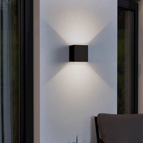 Eglo EU Calpino 3 LED Modern Outdoor Wall Light, Black