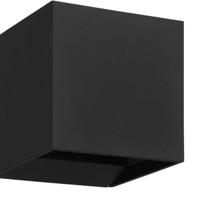 Eglo EU Calpino 3 LED Modern Outdoor Wall Light, Black