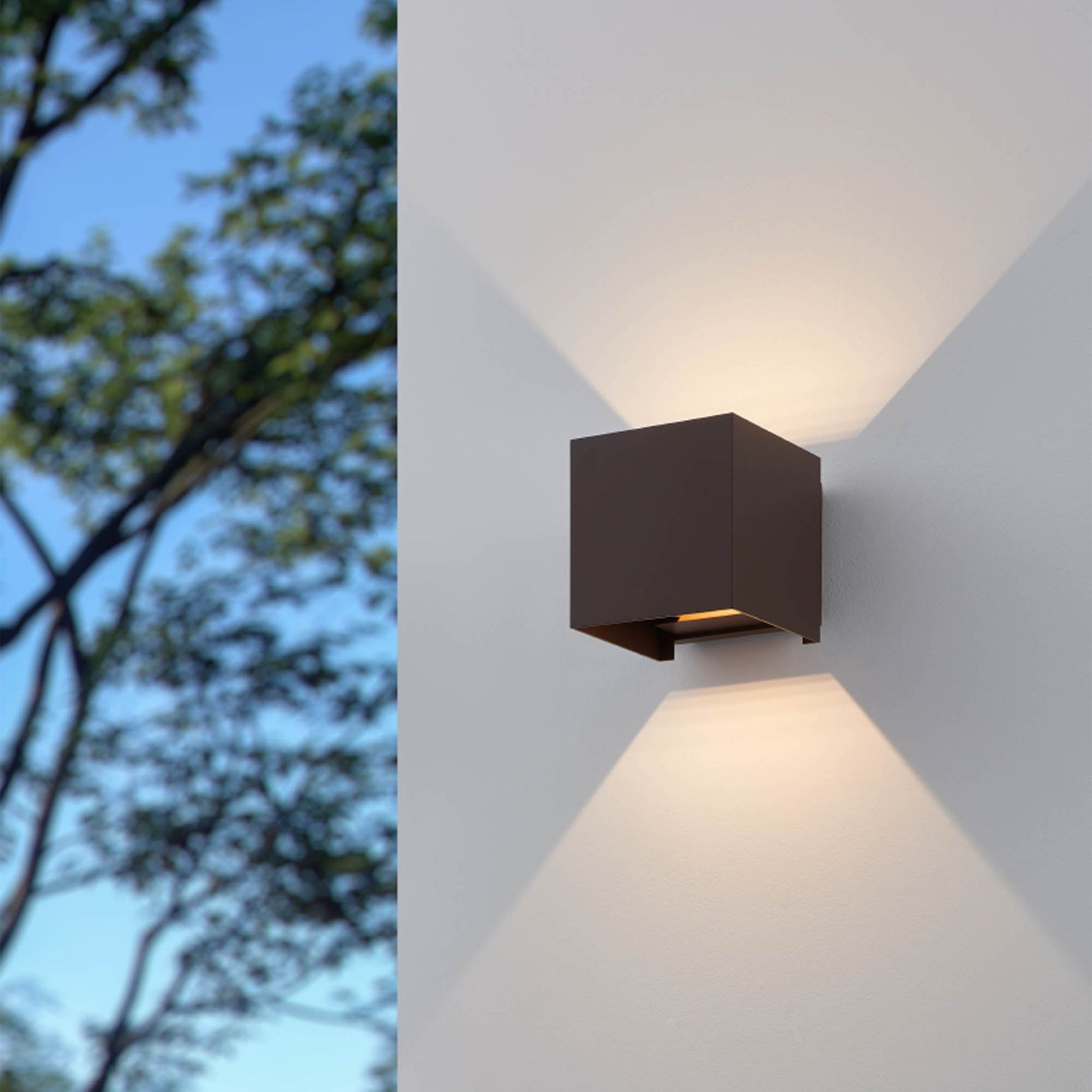 Eglo EU Calpino 3 LED Modern Outdoor Wall Light, Black product image - Endon Lighting from First Light Direct with great prices and fast UK delivery