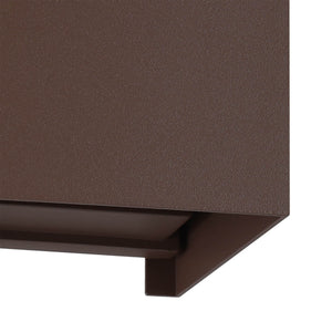 Eglo EU Calpino 3 LED Modern Outdoor Wall Light, Auburn