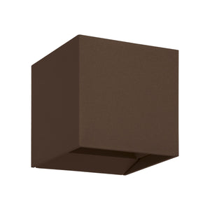 Eglo EU Calpino 3 LED Modern Outdoor Wall Light, Auburn
