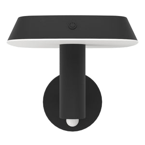 Eglo EU DREOLI Solar Outdoor Wall Light – Black Plastic, Motion Sensor, Warm White, IP44 Garden Lighting