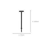 Eglo EU Dreoli LED Solar Light Black Plastic with Motion Sensor Ground Spike