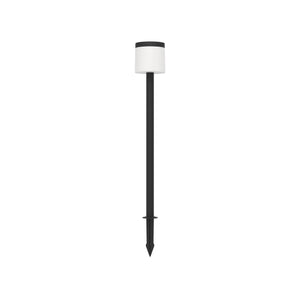 Eglo EU Pantete LED Outdoor Ground Solar Spike Light Black & White with Motion Sensor