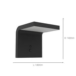 Eglo EU Spiante Black Motion Sensor LED Wall Light product image - Endon Lighting from First Light Direct with great prices and fast UK delivery