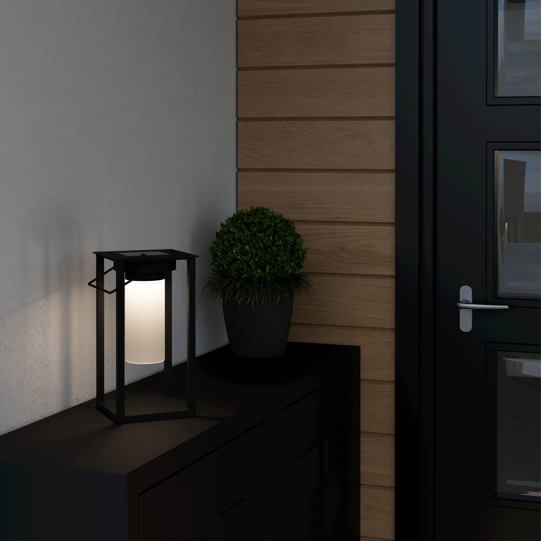 Eglo EU Vadumi Black & White Plastic Mirror Light, 40cm product image - Endon Lighting from First Light Direct with great prices and fast UK delivery