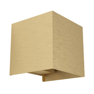 Eglo EU VALMONTONE LED Wall Light – Brushed Brass, Up & Down Lighting, Warm White, Indoor Feature Light