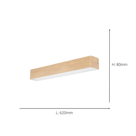 Eglo EU Sania 6 LED Brown Cube Steel Wall Light