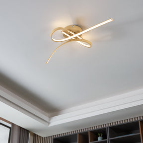 Eglo EU Selvina 2 LED Knotted Light Brown Ceiling Light 