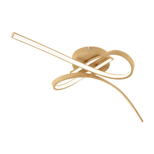 Eglo EU Selvina 2 LED Knotted Light Brown Ceiling Light