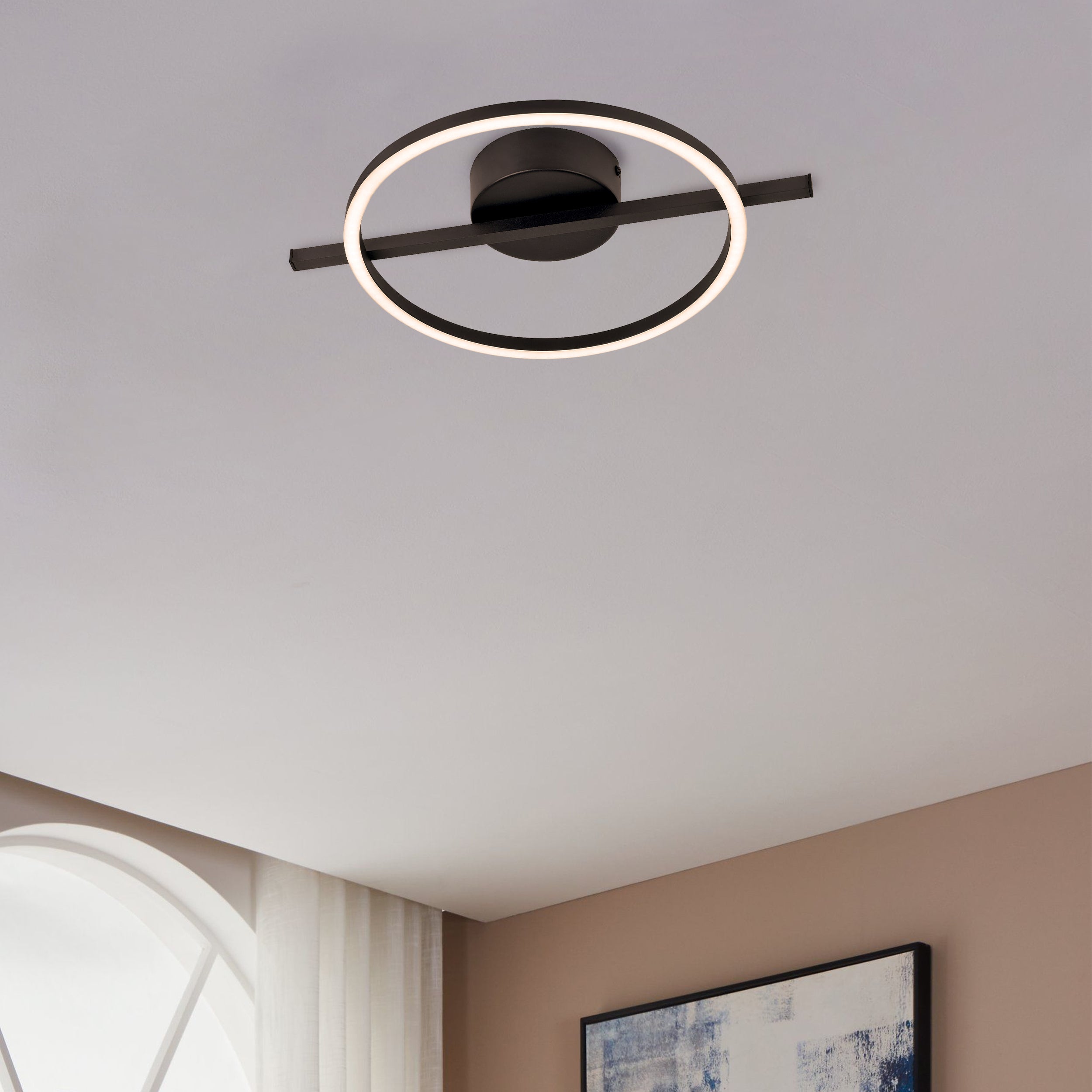 Eglo EU AMANDOLO LED Ceiling Light – Dimmable, Tuneable White, Remote Control, White, 1900?lm product image - Endon Lighting from First Light Direct with great prices and fast UK delivery
