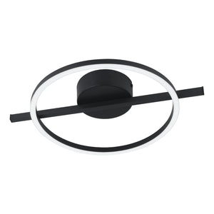 Eglo EU AMANDOLO LED Ceiling Light – Dimmable, Tuneble White, Remote Control, Black, 1900?lm