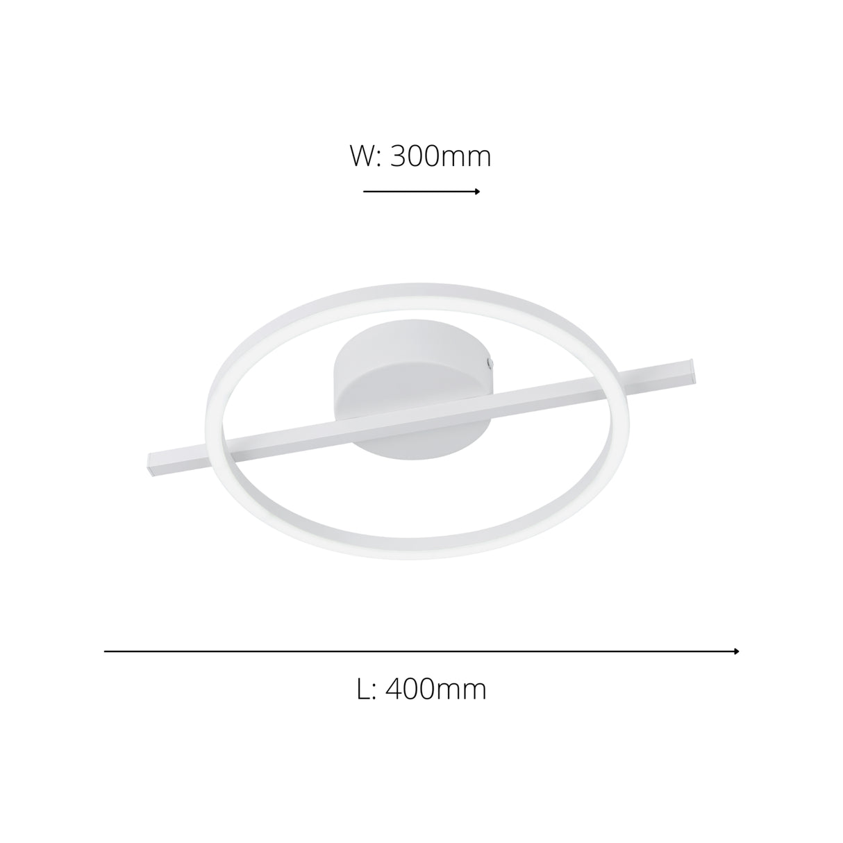 Eglo EU AMANDOLO LED Ceiling Light – Dimmable, Tuneable White, Remote Control, White, 1900?lm