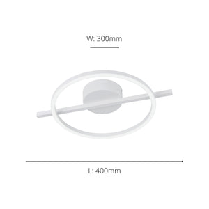 Eglo EU AMANDOLO LED Ceiling Light – Dimmable, Tuneable White, Remote Control, White, 1900?lm