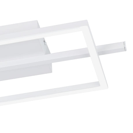 Eglo EU AMANDOLO LED Ceiling Light – White Aluminium & Steel, RGB + Tuneable White, Remote Controlled, Indoor Lighting