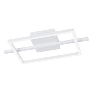 Eglo EU AMANDOLO LED Ceiling Light – White Aluminium & Steel, RGB + Tuneable White, Remote Controlled, Indoor Lighting
