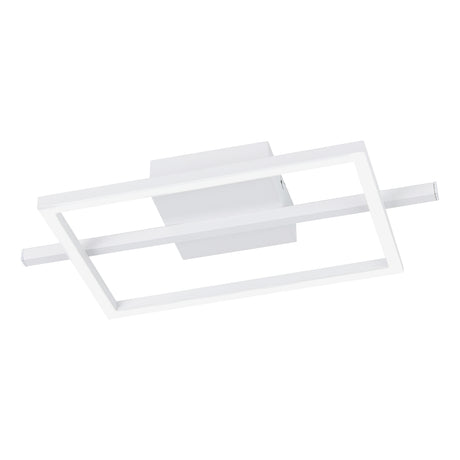 Eglo EU AMANDOLO LED Ceiling Light – White Aluminium & Steel, RGB + Tuneable White, Remote Controlled, Indoor Lighting