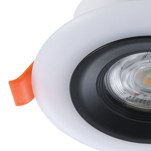 Eglo EU Calonge RGB LED Black/ White Round Set of 3 Recessed Light, 10cm