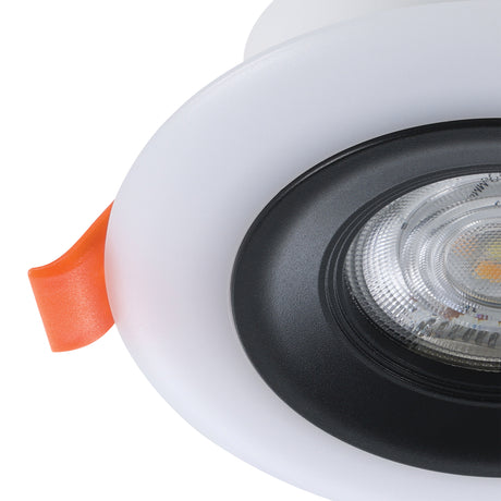 Eglo EU Calonge RGB LED Black/ White Round Set of 3 Recessed Light, 10cm