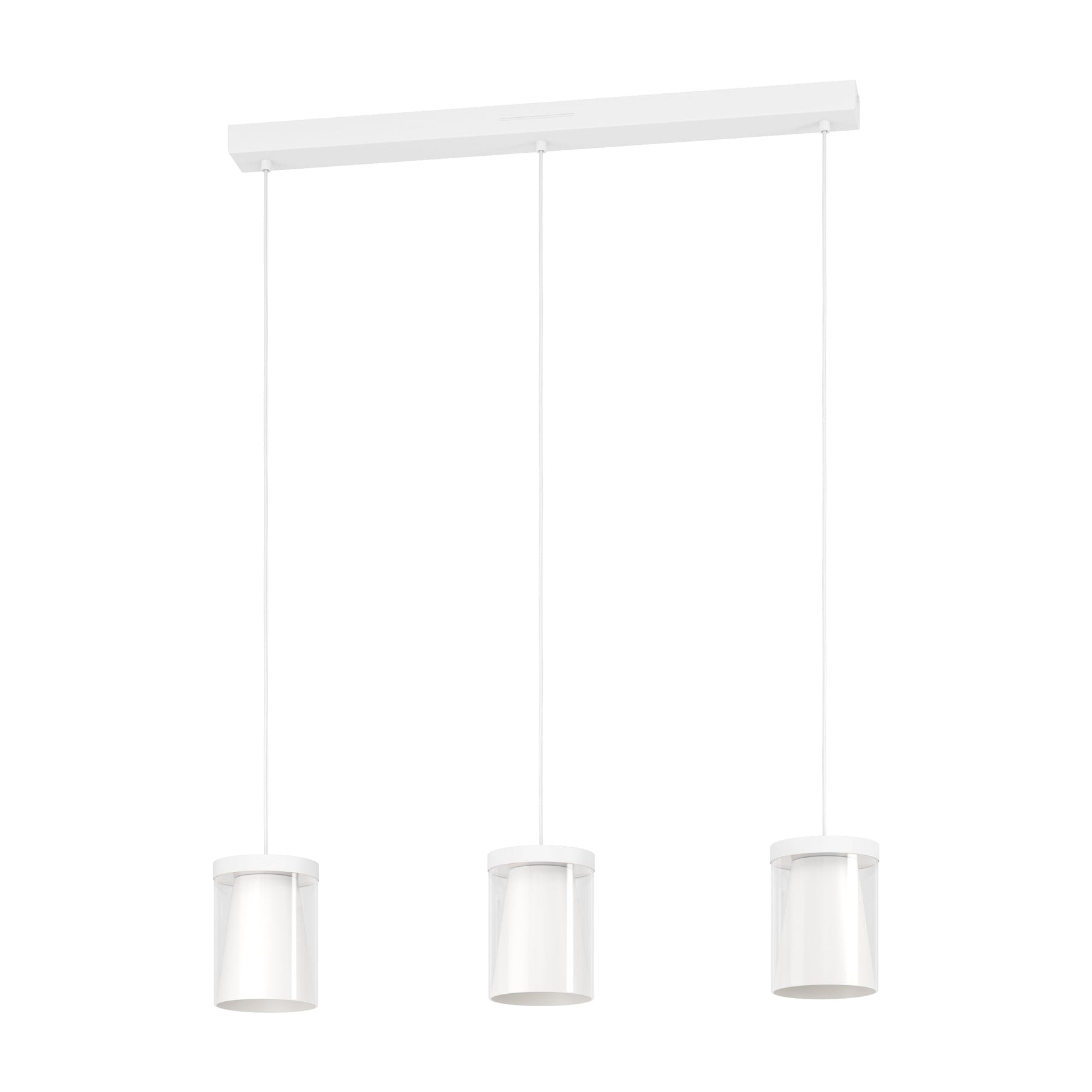 Eglo EU Rampside 3 Set Pendant E27 Black Rope Amber