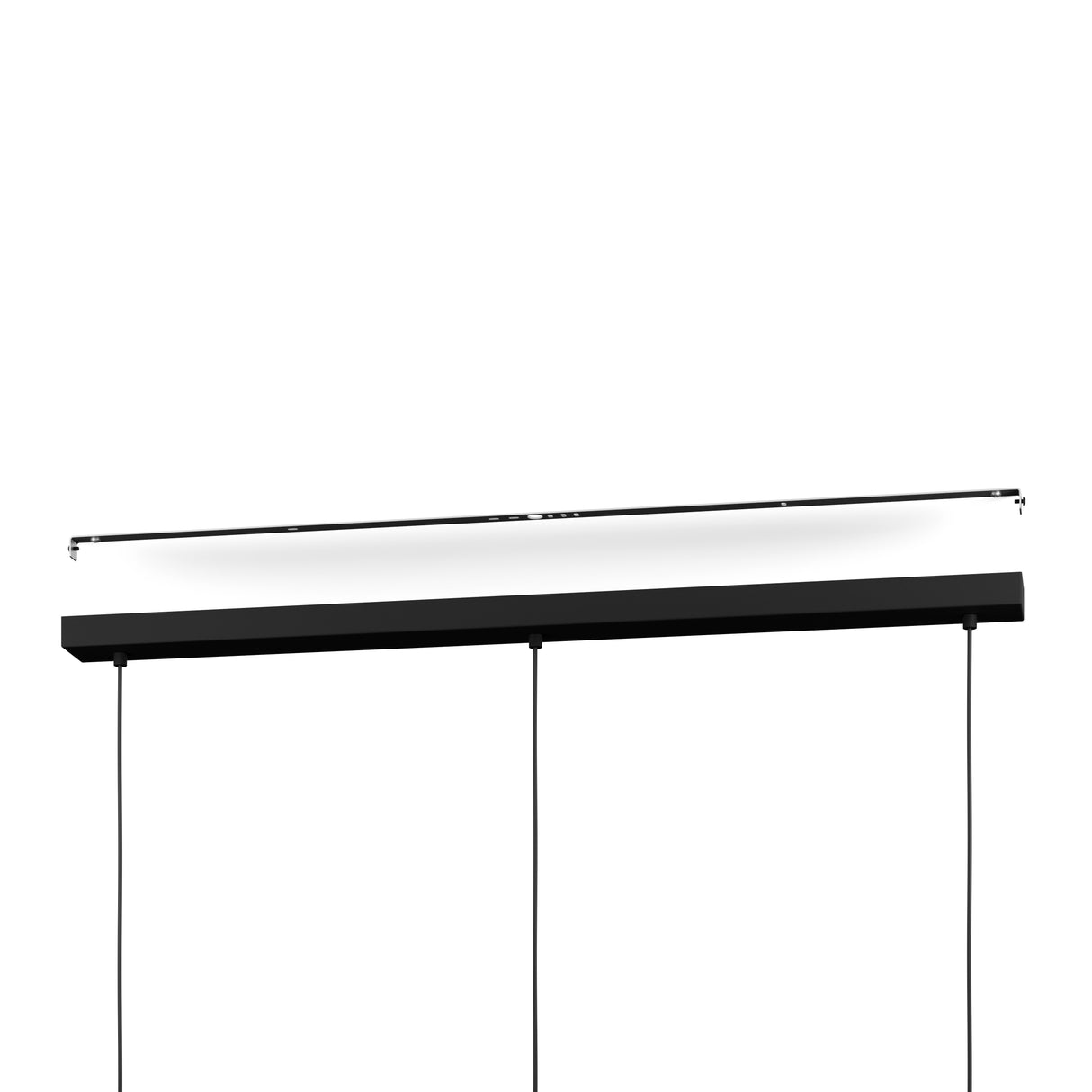 Eglo EU Balamorta-Z Black Steel LED Smart Control 3-Light Pendant