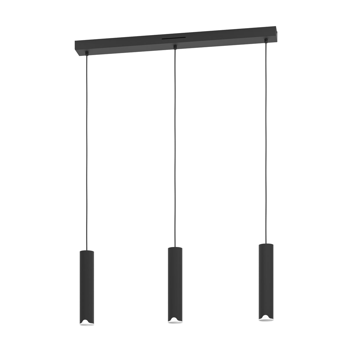 Eglo EU Balamorta-Z Black Steel LED Smart Control 3-Light Pendant