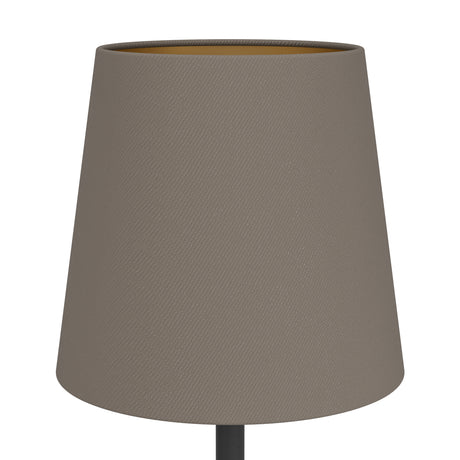 Eglo EU Fiorana Steel & Cappucino Fabric Minimalist Table Lamp