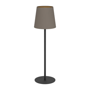 Eglo EU Fiorana Steel & Cappucino Fabric Minimalist Table Lamp