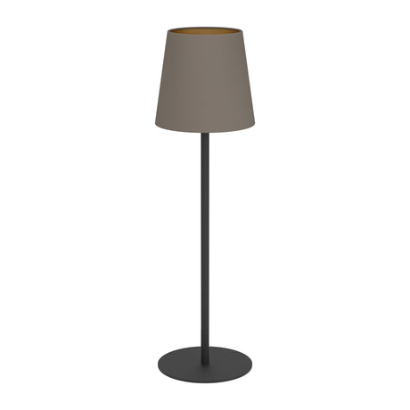 Eglo EU Fiorana Steel & Cappucino Fabric Minimalist Table Lamp