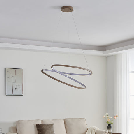 Eglo EU Ruotale Modern Sandy Steel LED Pendant Light