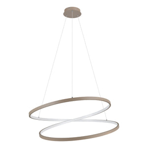 Eglo EU Ruotale Modern Sandy Steel LED Pendant Light