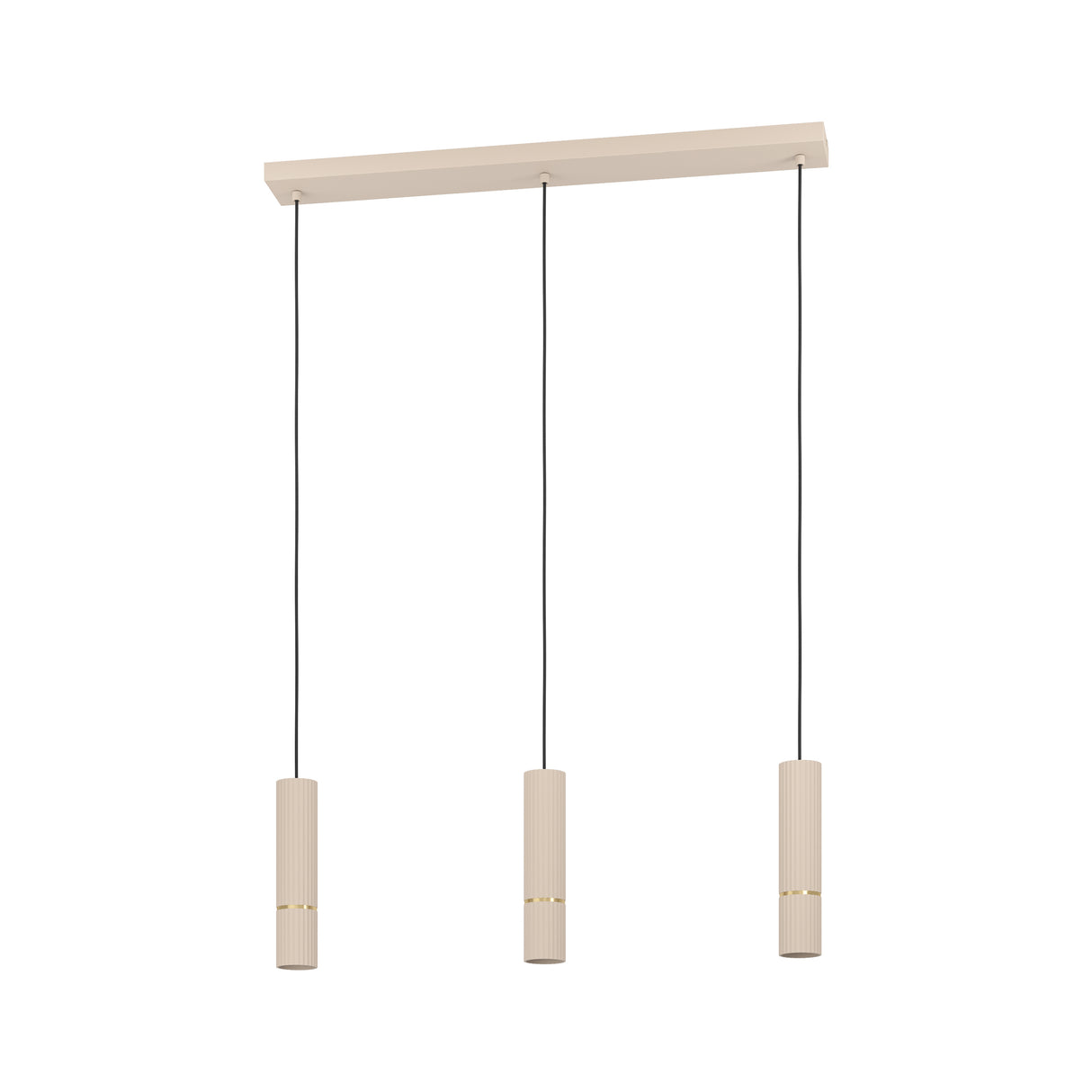 Eglo EU Caminia Sandy Steel Monochrome 3 Light Pendant