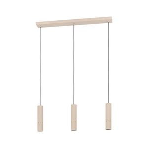 Eglo EU Caminia Sandy Steel Monochrome 3 Light Pendant