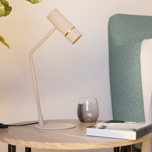 Eglo EU Caminia Sandy Steel Monochrome Contemporary Table Lamp