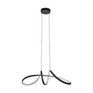 Eglo EU Calarossa-Z Modern Black Steel Smart Light Pendant