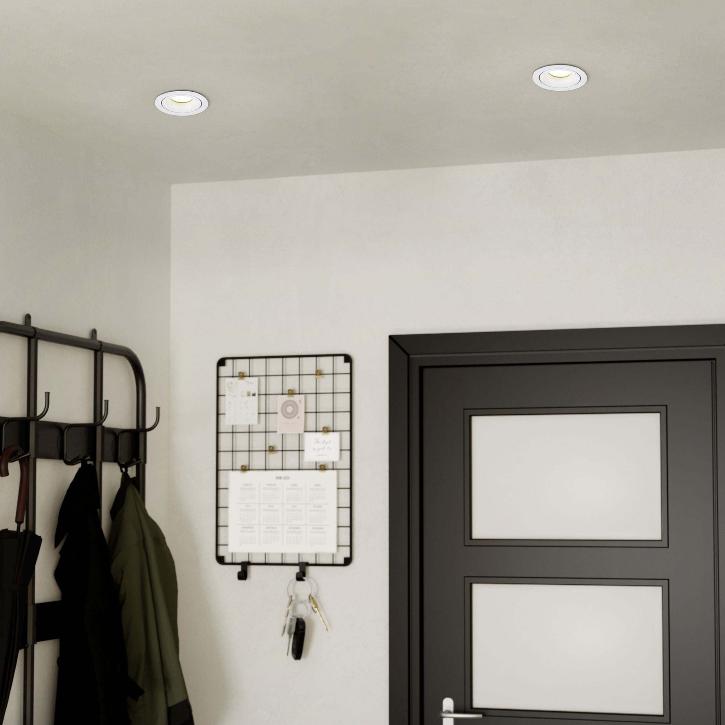 Eglo EU FAVAZZINA Recessed LED Light – Black, Triple GU10, Warm White, Multi?Spot Indoor Ceiling Downlight