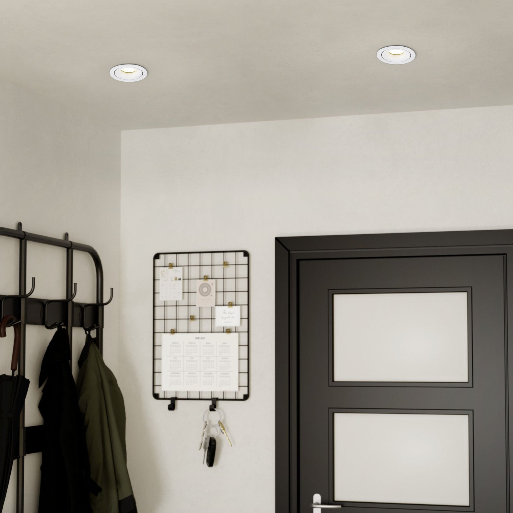 Eglo EU FAVAZZINA Recessed LED Light – Black, Triple GU10, Warm White, Multi?Spot Indoor Ceiling Downlight