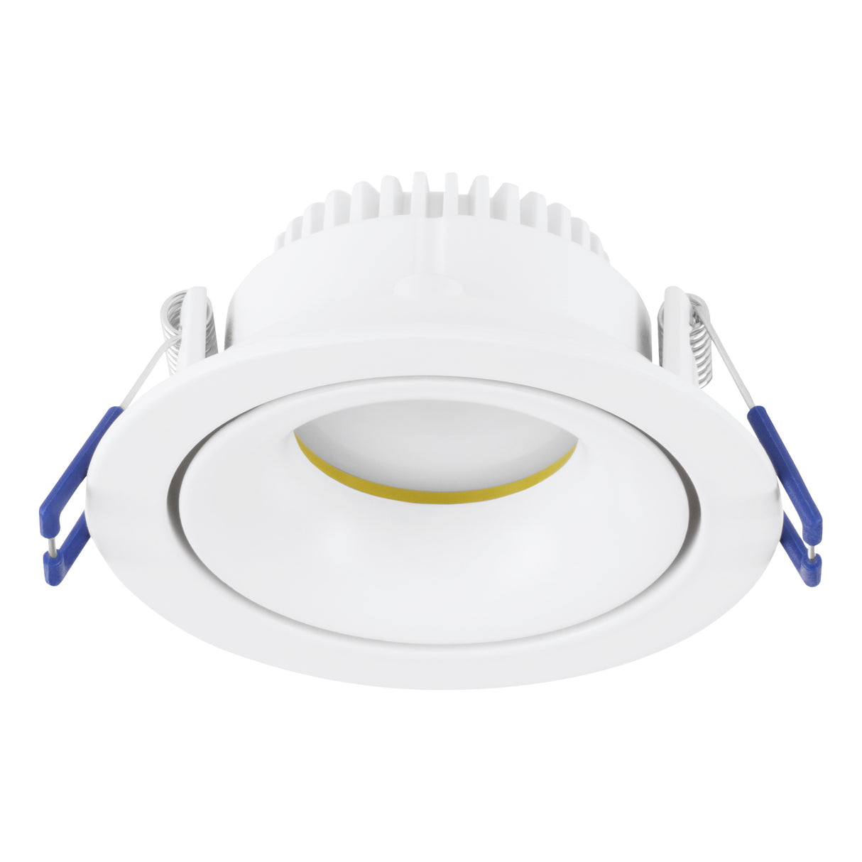 Eglo EU ARENALS Recessed LED Light – White, 3?Step Dimming, Warm White, Slim Indoor Ceiling Downlight